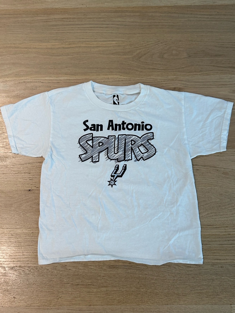 NBA San Antonio Spurs White Graphic Logo Tee